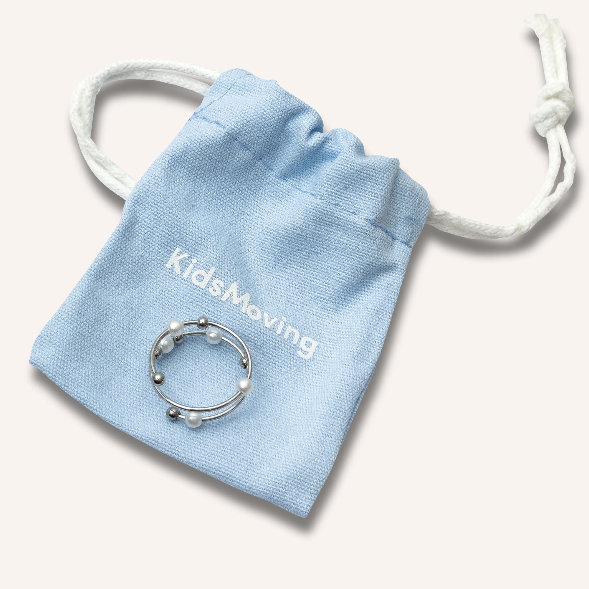 Antistressring med pärlor – spiral