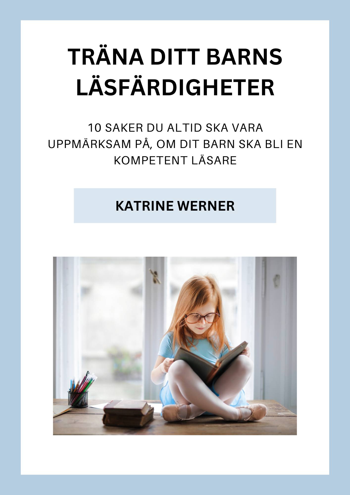 Paket med 5 breda original läsplattor i hållare + Plus läsguide