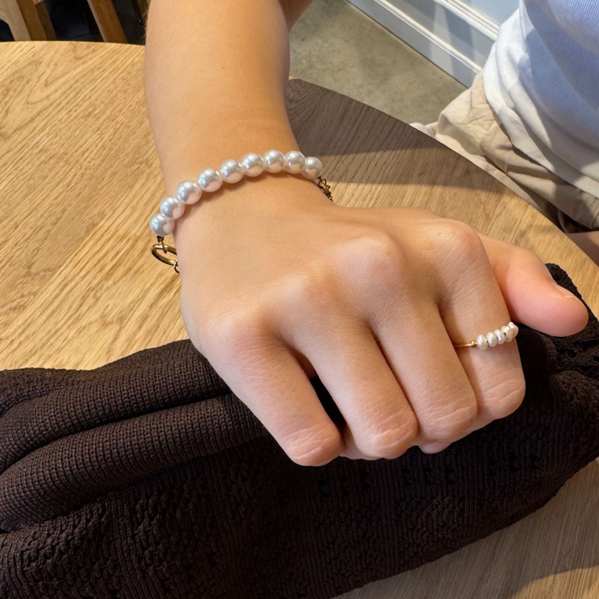 Anti-stress Armband m. pärlor