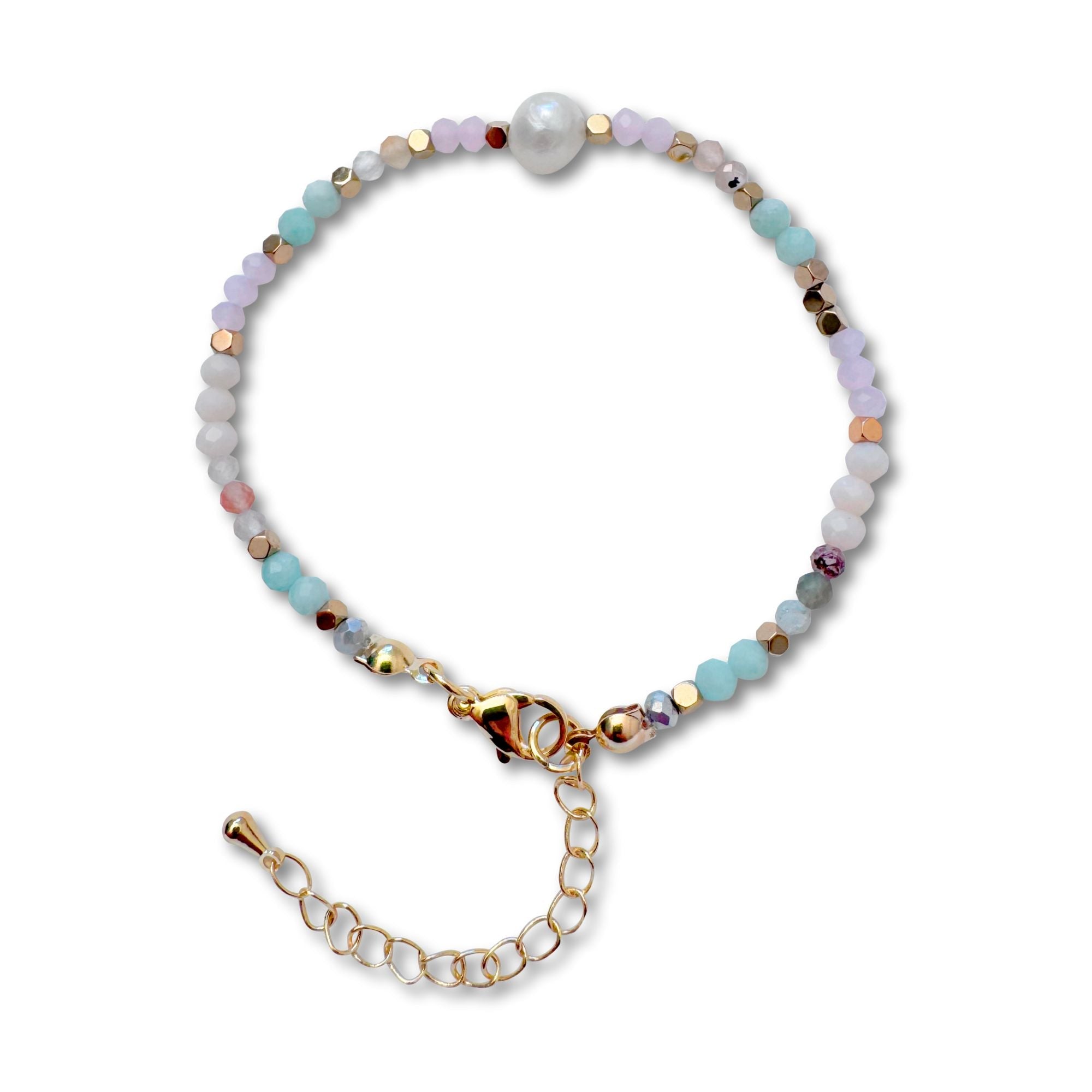 Bohemarmband med pärlor