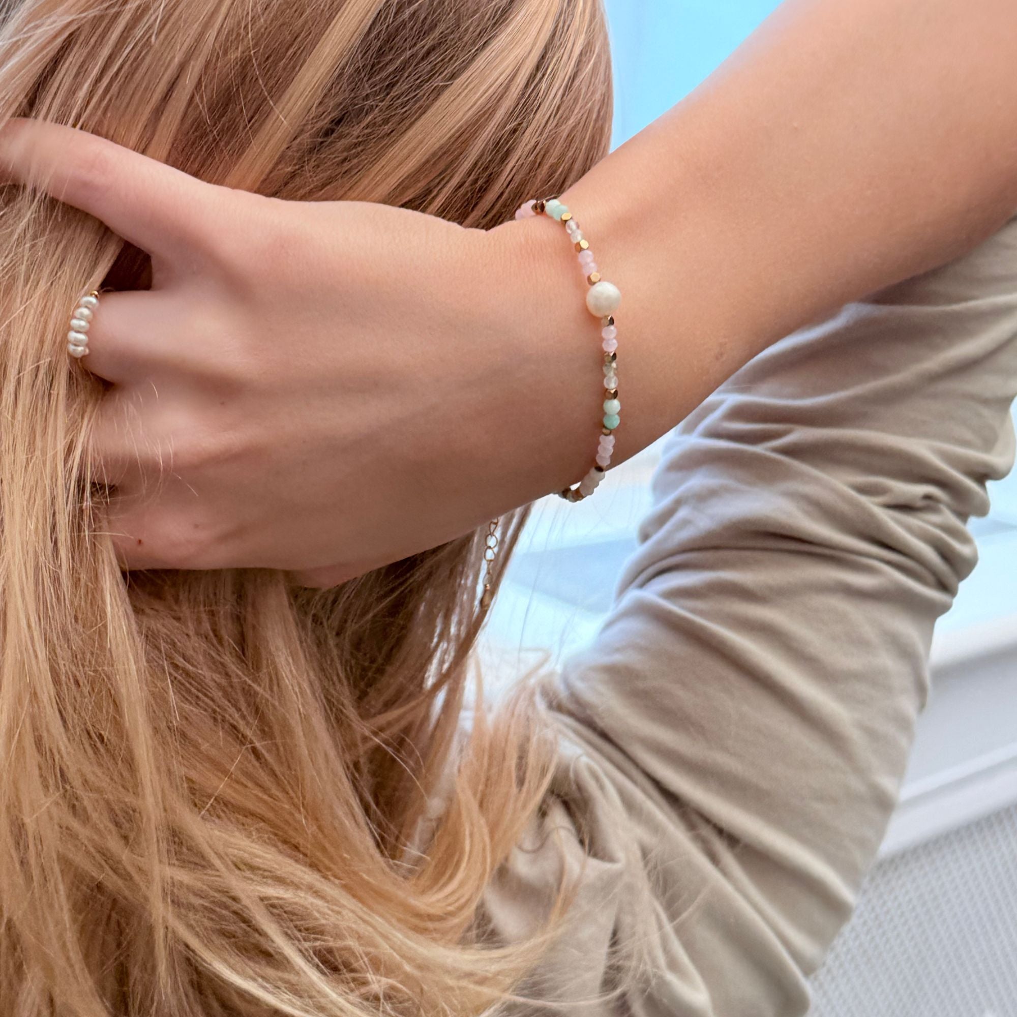Boho-armband med pärlor