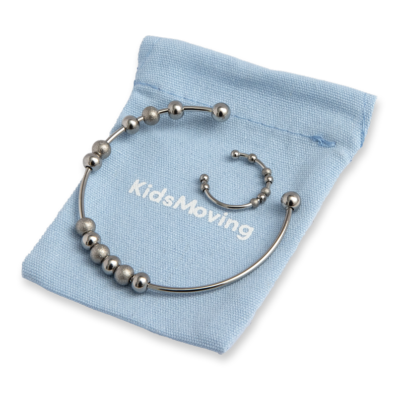 Set med anti-stressarmband och ring – enkel