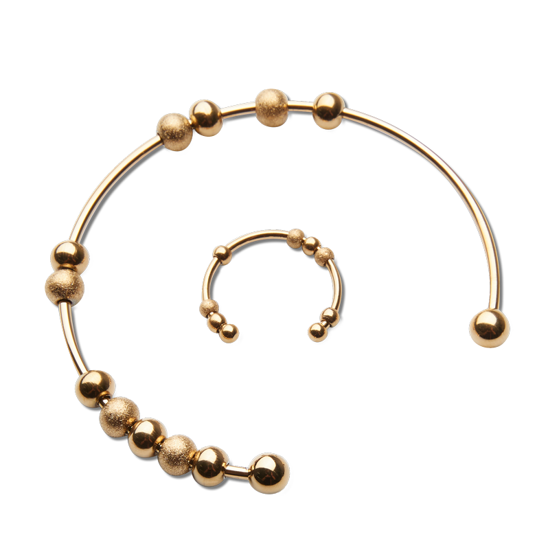 Set med anti-stressarmband och ring – enkel