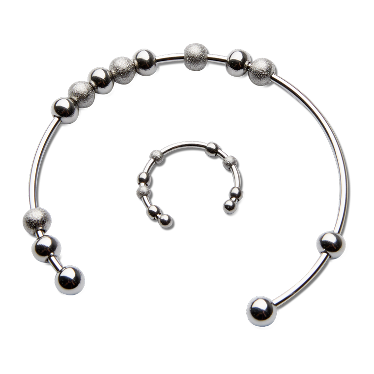 Set med anti-stressarmband och ring – enkel