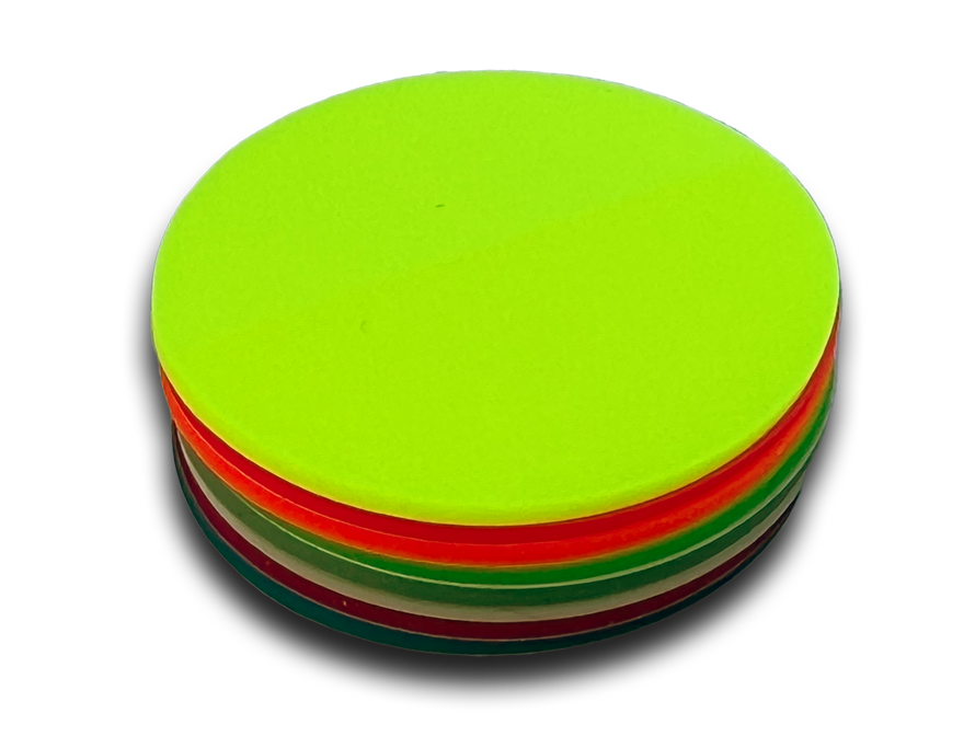 Post-It runda genomskinliga