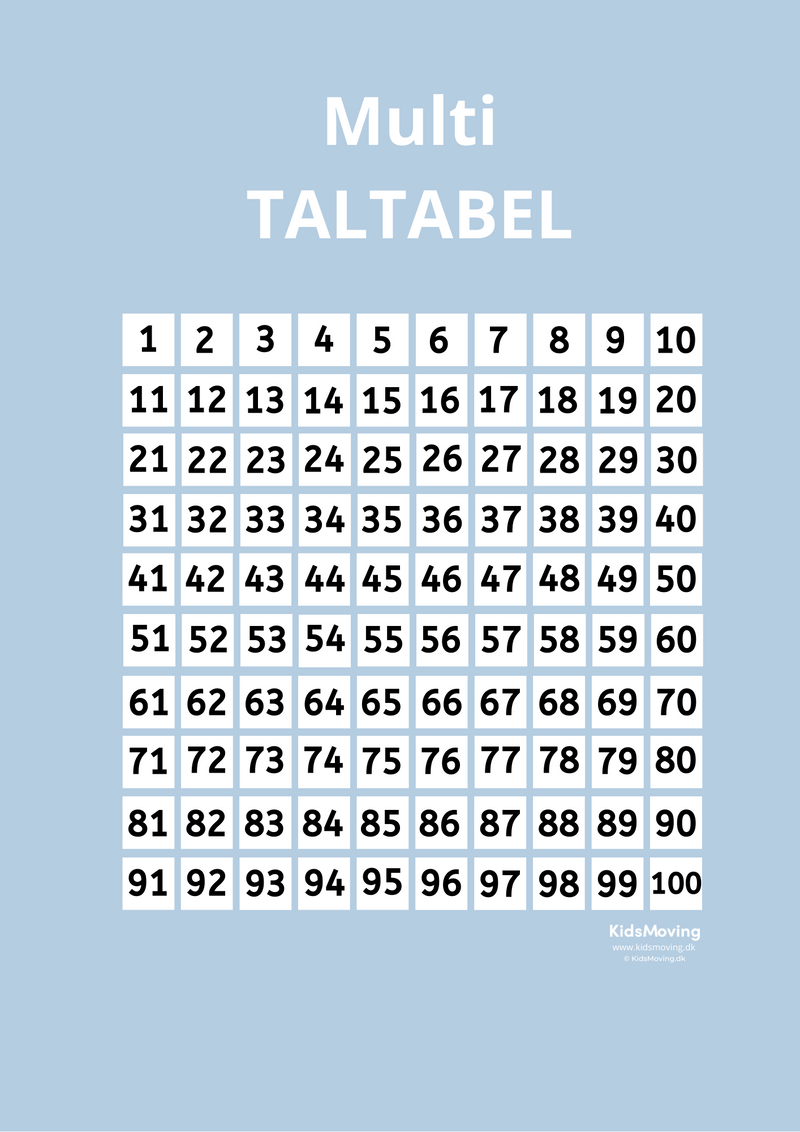 Multi taltabel